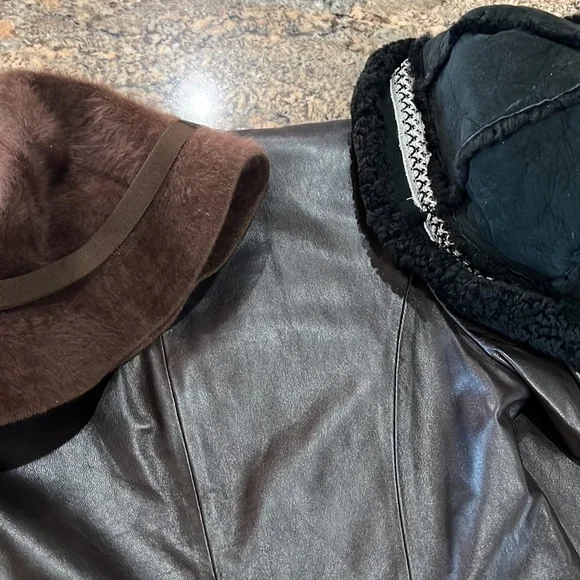 ALFANI Petite Leather Coat - Picture 7 of 8